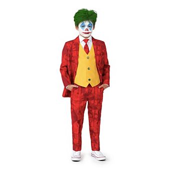 Boys 4-16 Suitmeister Scarlet Joker Batman Halloween Suit