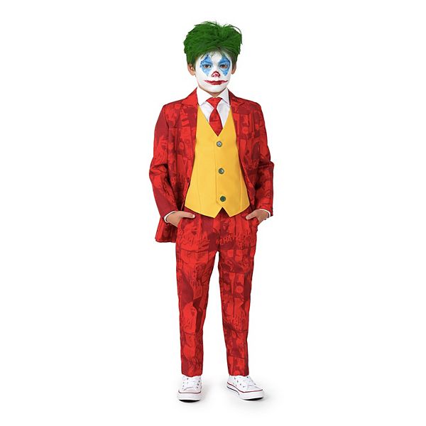 Boys 4-16 Suitmeister Scarlet Joker Batman Halloween Suit