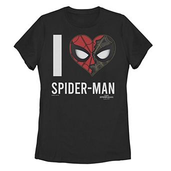 Juniors' Marvel Spider-Man No Way Home I &hearts; Spider-Man Tee