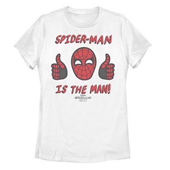 Juniors' Marvel Spider-Man No Way Home Spider-Man Thumbs Up Tee