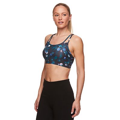 Gaiam Shine Alaina Print Medium Impact Sports Bra