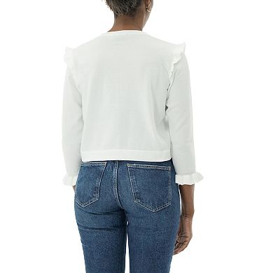 Women's Nina Leonard Ruffle Bolero