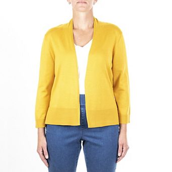 Women's Nina Leonard Classic Open-Front Bolero Cardigan