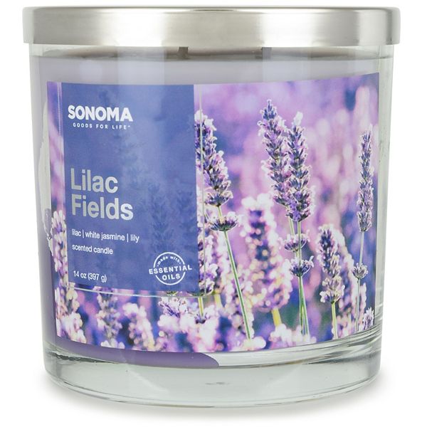 Sonoma Goods For Life® Lilac Fields 14oz. Triple Pour Candle Jar