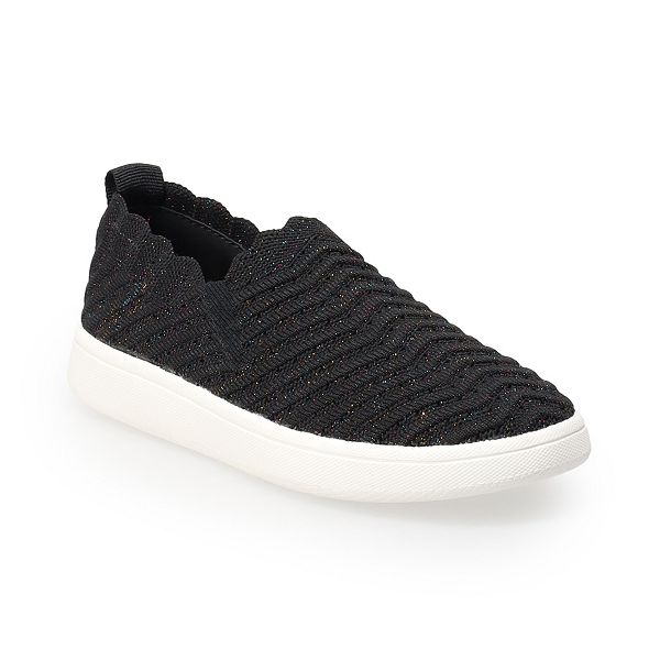 Kohls womens black on sale sneakers