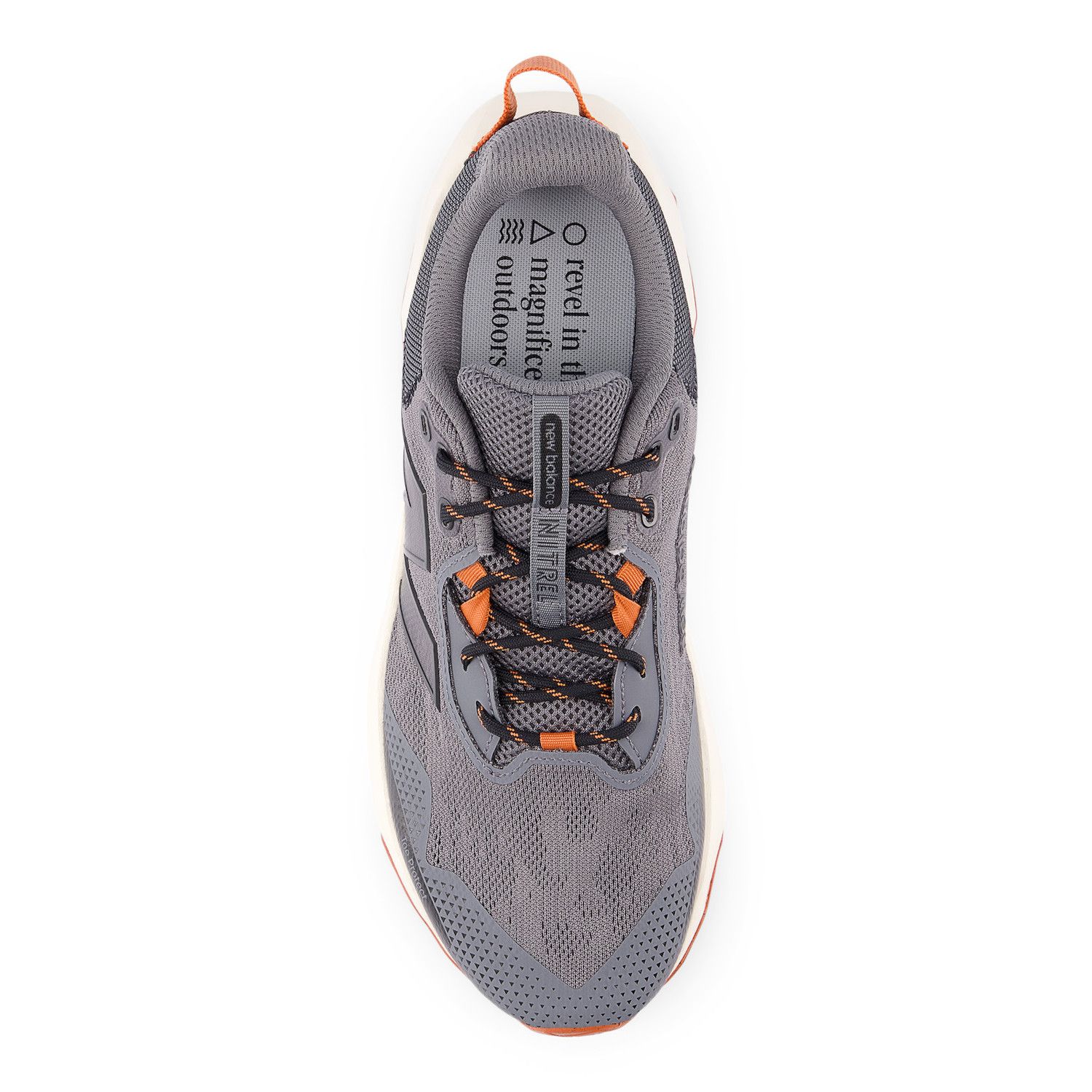 New Balance Dynasoft Nitrel v6 Trail Running Shoes Mens 9 4E WIDE Grey/Orange Grey New Balance Mens Dynasoft Nitrel V6 Trail Running Shoe  main image 2