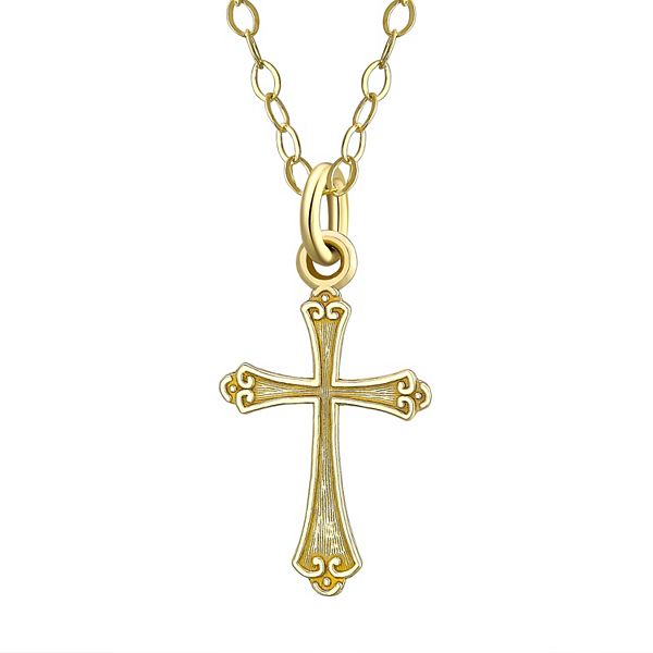 Kohls gold deals cross necklace