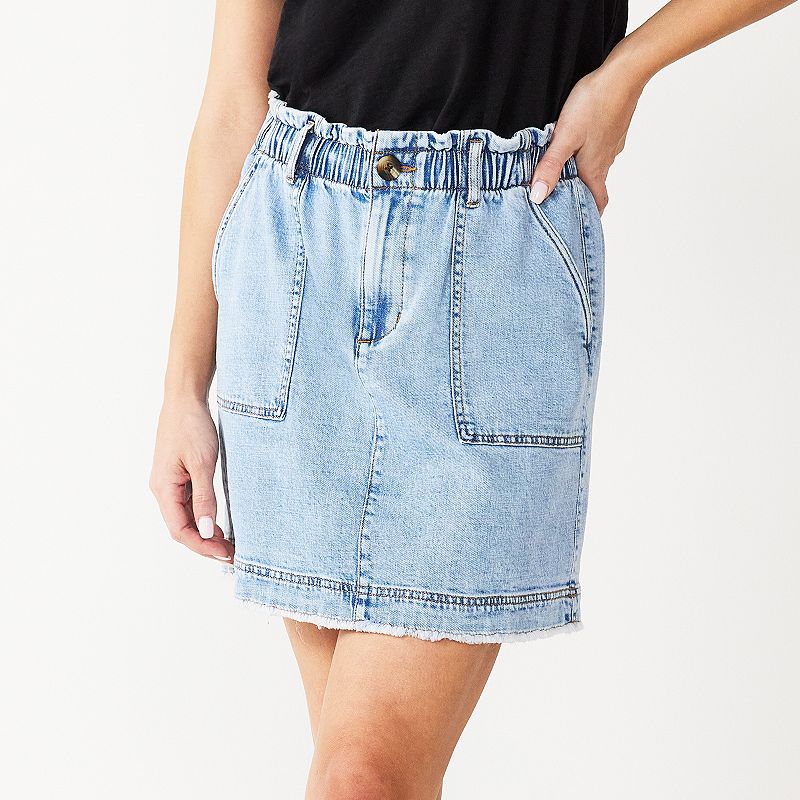 Womens Sonoma Goods For Life Utility Skirt, Size: XS, Blue
