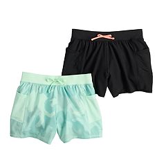 Allesgut Girls' Athletic Shorts 3 Pack Colorful Set for 3-10 Years 