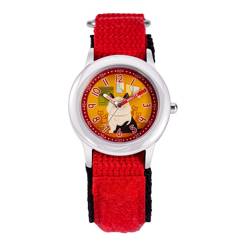 Disney's Luca Machiavelli Kids' Time Teacher Watch, Girl's, Size: Medium, Red