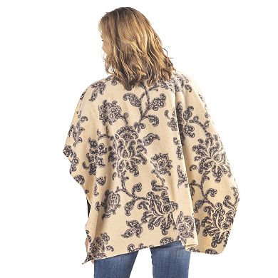 Linda Anderson Women's Floral Print Fleece Wrap