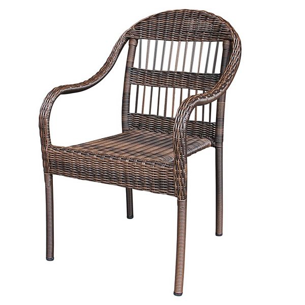 Sonoma Goods For Life Cortena Wicker Stacking Dining Chair