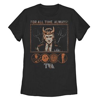 Juniors' Marvel Loki Mischeviously Contained Tee