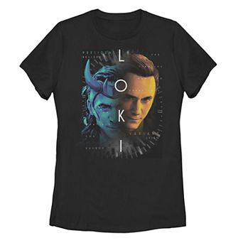 Juniors' Marvel Loki Split Choices Tee