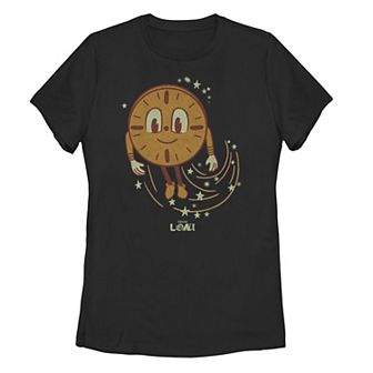 Juniors' Marvel Loki Miss Minutes Flying Swoop Tee