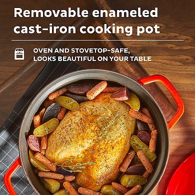 Instant 6-qt. Dutch Oven with Enameled Cast-Iron Cooking Pot