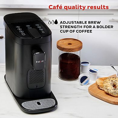 Instant 2-in-1 Single-Serve Coffee Maker with Reusable Coffee Pod