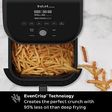 Instant Pot Vortex Plus Stainless Steel 6-in-1 Air Fryer with ClearCook and OdorErase