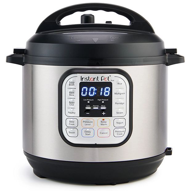 Instant Pot Duo 6-qt. 7-in-1 Programmable Slow Cooker, Pressure Cooker, Rice  Cooker, Steamer