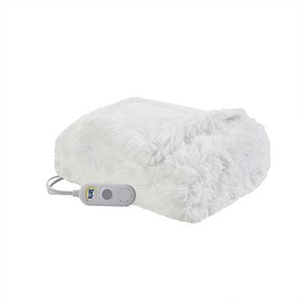 Serta® Leena Shaggy Faux Fur Electric Heated Throw Blanket