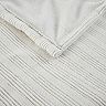 Serta Ribbed Micro Fleece Heated Blanket