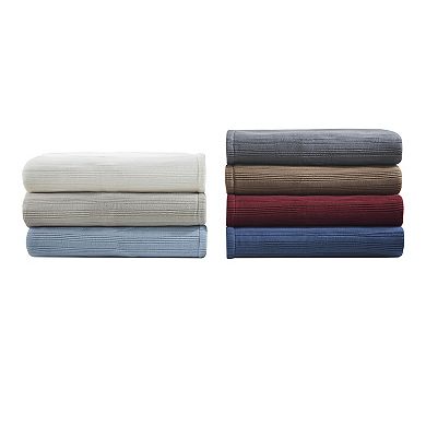 Serta Ribbed Micro Fleece Heated Blanket