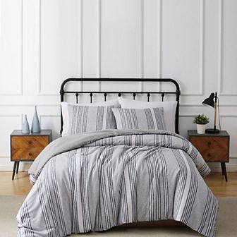 Truly Soft Kiel Stripe Flannel Comforter Set with Shams