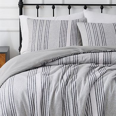 Truly Soft Kiel Stripe Flannel Comforter Set with Shams
