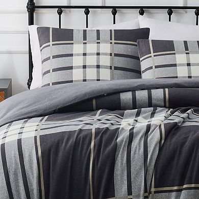 Truly Soft Milo Plaid Flannel Comforter Set with Shams