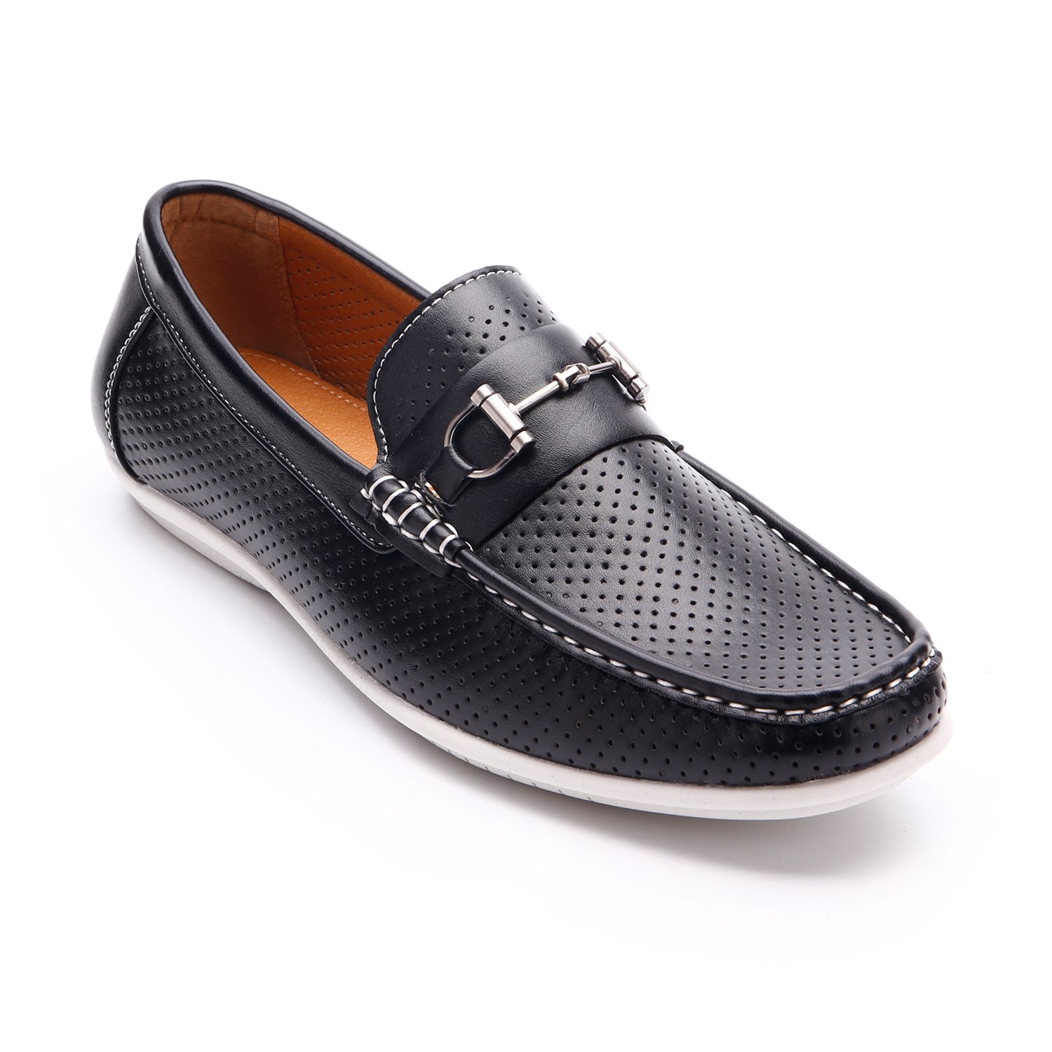 Мужские туфли Aston Marc Perforated Driving, цвет: Чёрный