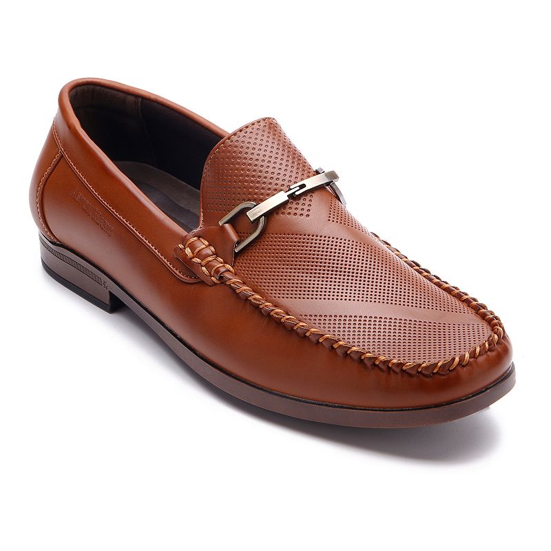 78234393 Aston Marc Mens Dress Loafers, Size: 9, Lt Brown sku 78234393