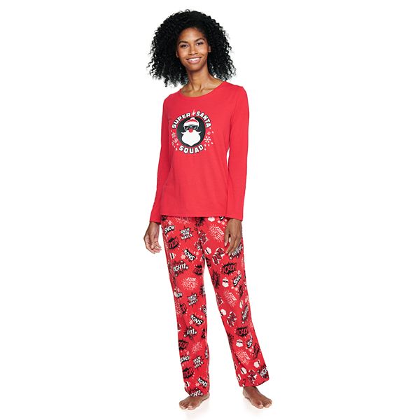 Women s Jammies For Your Families Santa Squad Pajama Set