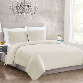 Christian Siriano New York® 300 Thread Count Cotton Sateen Duvet Set with Shams