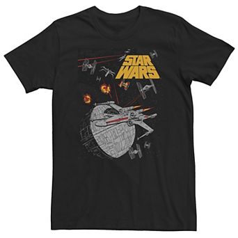 Big & Tall Star Wars Retro X-Wing Fight Tee