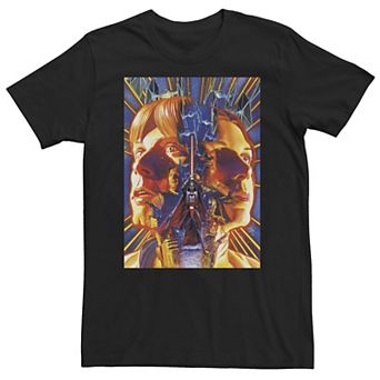 Big & Tall Star Wars Luke Skywalker & Princess Leia Face Off Tee