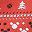 Mickey Fair Isle Red