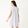 Women's Croft & Barrow® Short Sleeve Pajama Nightgown 