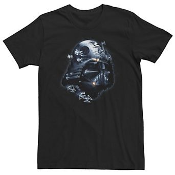 Big & Tall Star Wars Darth Vader Helmet Collage Tee