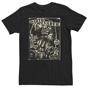 Big & Tall Star Wars Darth Vader Grunge Poster Tee