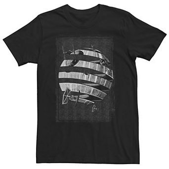 Big & Tall Star Wars Death Star Abstract Art Tee