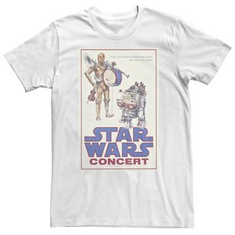 Big & Tall Star Wars R2 Beats Concert Poster Tee