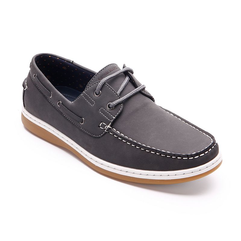 61683237 Aston Marc Sail Mens Boat Shoes, Size: 8, Grey sku 61683237