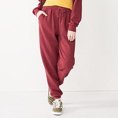 Red hot sale sweatpants womens