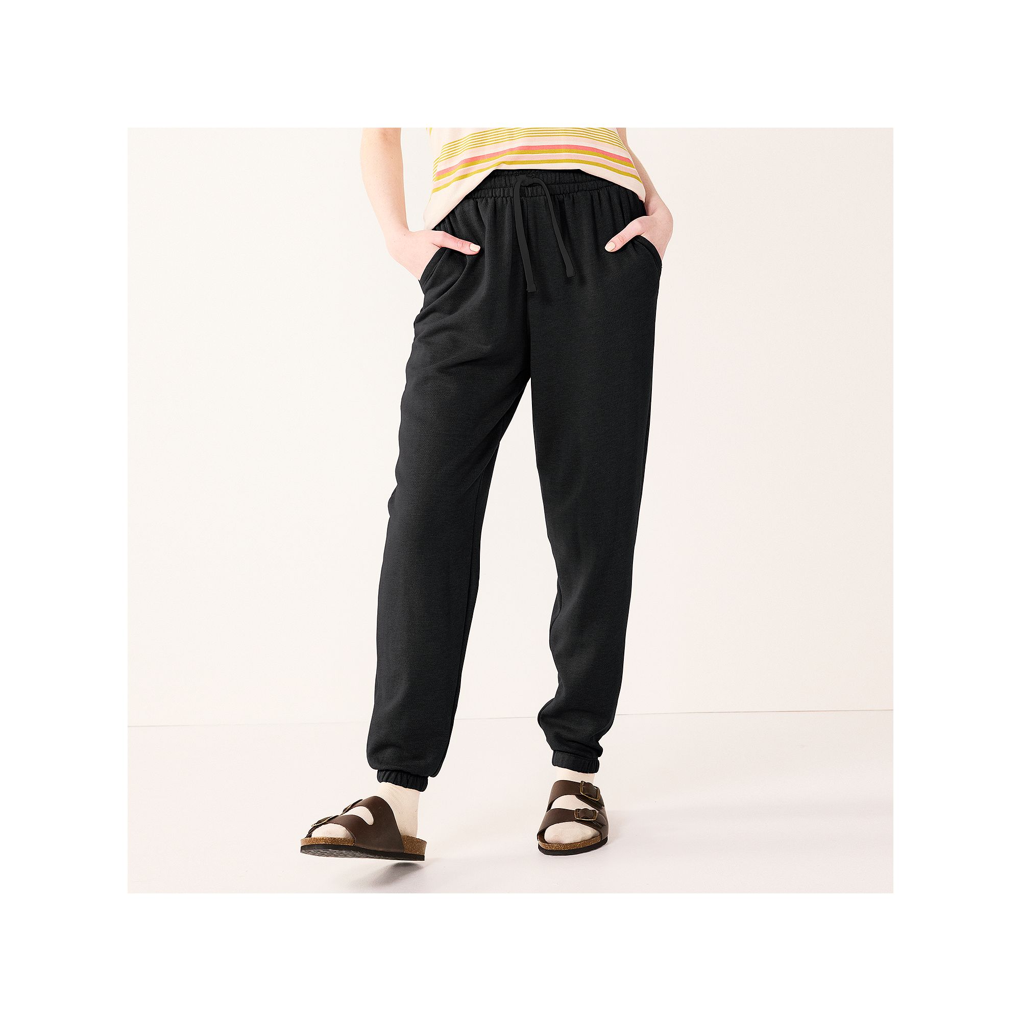 Juniors SO® Favorite Jogger, Girls, Size: Large, Black