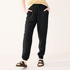 Hanes Women's Jogger with Pockets, Black Heather, Medium : :  Clothing & Accessories