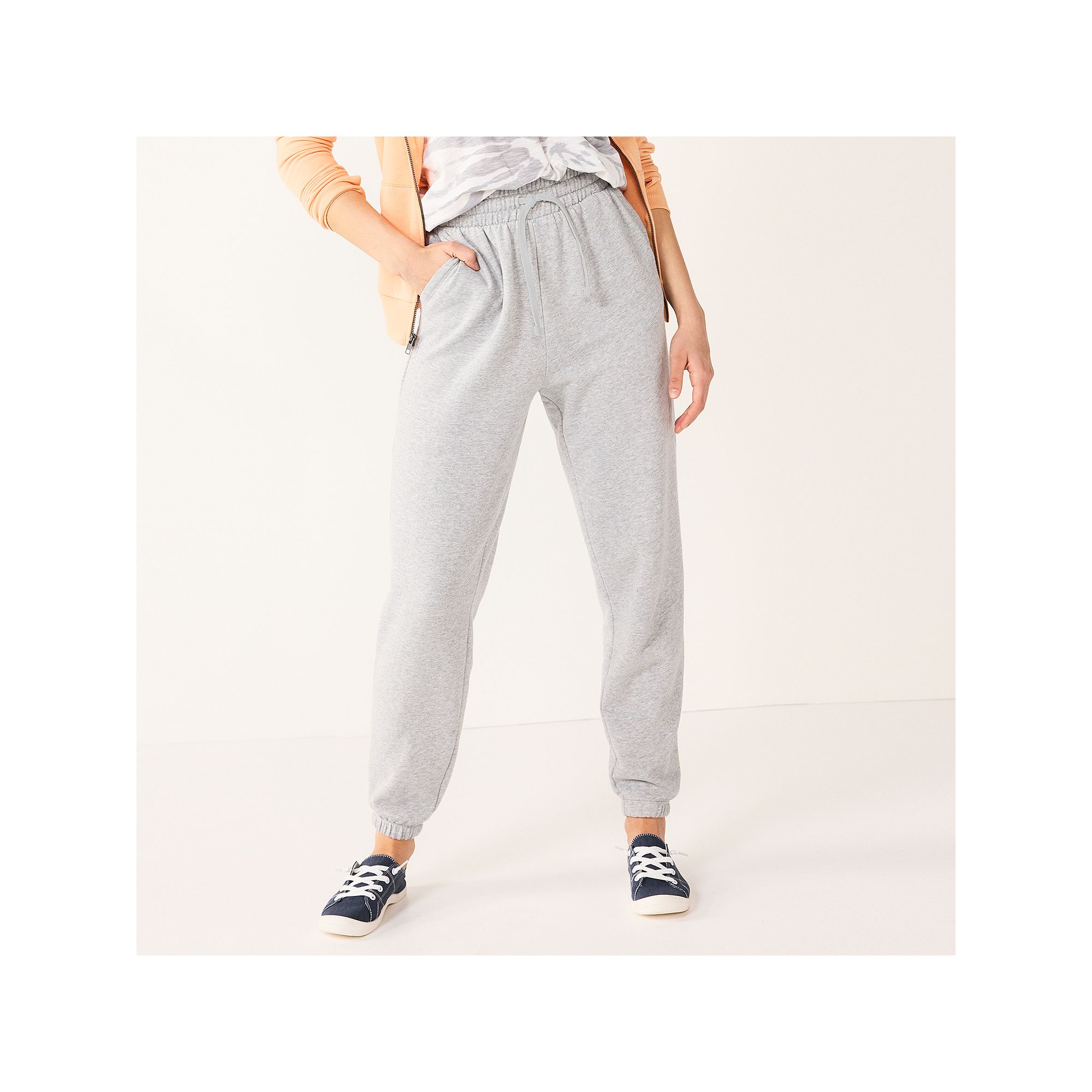 Juniors SO® Favorite Jogger, Girls, Size: Large, Light Grey Gray