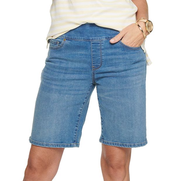 kohls womens pull on shorts