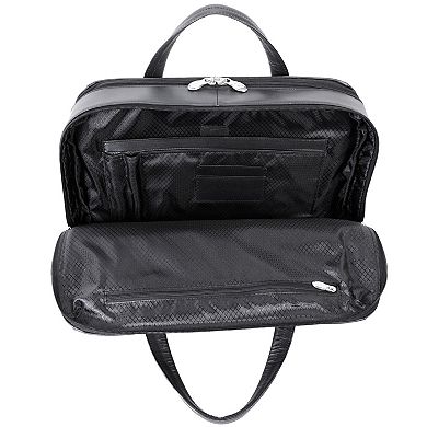 McKleinUSA Harpswell Leather 17-Inch Dual Compartment Laptop Briefcase