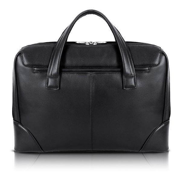 McKlein Harpswell Leather 17-Inch Dual Compartment Laptop Briefcase