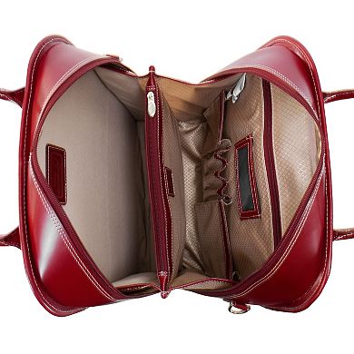McKleinUSA Melrose Leather 15-Inch Vertical Detachable-Wheeled Laptop Briefcase